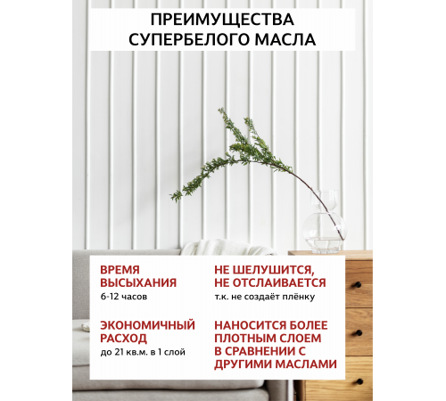 Заказать Универсальное масло СУПЕРБЕЛОЕ WOOD&HOUSE Серия ПРОФИ в Находке, Приморский край
