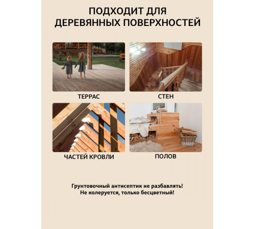 Заказать ГРУНТОВОЧНЫЙ АНТИСЕПТИК WOOD & HOUSE в Находке, Приморский край